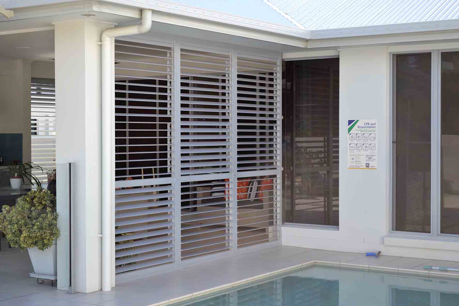 Fixed Privacy Shutters on the Sunshine Coast